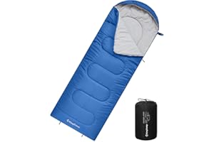 KingCamp Sac de Couchage Adulte et Enfant Sac de Couchage Compact Ultra Leger 3 Saisons Connectable pour Double Duvet Grand Froid pour Camping Hiking Trekking Randonnée Voyage Extérieur