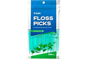 Y-Kelin Dental Floss-150 Pcs Dental Floss Strong Mint, Teeth Stick,Tooth Picks,Floss Picks,Teeth Cleaning