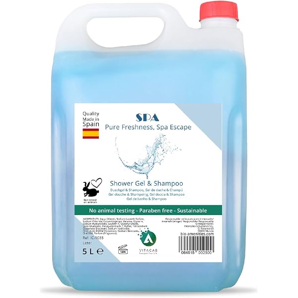 Shampoo Doccia Beauty Thermal 5lt - Confezione Da 2 Taniche, Fragranza Arancia E Cannella, Made In Italy Per Hotel E B&B
