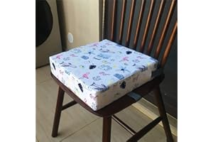 Chickwin Portable Réhausseur Coussin de Siège Lavable avec Boucle de Sécurité Ajustable Anti Glisse pour Repas Eveil Voyage Bébé Bambin Enfant Infantile (Flamant,32x32x8cm)