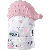 Babyjem Bebek Diş Kaşıyıcı Eldiven Pembe - Kirpi Desenli Pembe 8681049236128