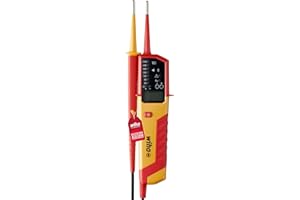 Wiha Comprobador de tensión y paso eMobility, 12-1.000 V CA, CAT IV incl. 2 pilas AAA (44319)