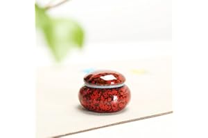 HCLRW None Brand Petites urnes pour cendres humaines, mini urnes souvenir – S'adapte à une petite quantité de cendres d'incinération, affichage à enterrer à la maison ou au bureau (rouge)