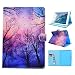 Produktbild iPad Air Lederhülle, E-Reader Schutzhülle iPad Air,iPad 5, Asnlove PU Ledertasche Samrt Case Hart Hülle Schutzhülle Tasche Leather Ultra Thin Case mit Standfunktion Tablet Cover für Apple iPad Air/iPad 5, Bloße Zweige Lila