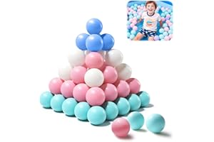 Shyllin Palline Colorate Morbide per Piscina Bambini 100 Pezzi,5,5 cm,Senza BPA,7 Colori,Palline da Gioco da Lancio,Palline di Plastica per Piscine di Palline per Bambini