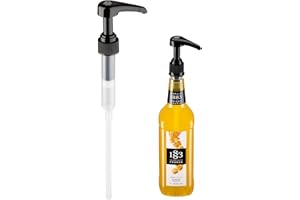1883 Maison Routin Reusable Syrup Pump – 8ml Dispense, Fits 1L Glass Bottles Only, No-Drip Pump for Coffee Syrups, White Chocolate, Caramel, Vanilla, Ideal for Iced Coffee, Tea, & Sugar-Free Flavours