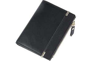 SUKUTU Ladies Purse, Women's Wallet PU Leather Wallet Small Bifold Womens Wallet Card Holder Zipper Coin Purse