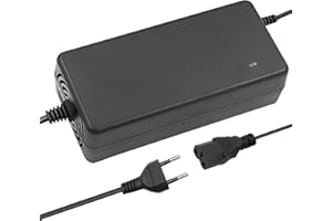 Hauteook 54,6V 2A Li-Ion Caricabatterie con Testina DC, XLR 3 Pin, 3P GX16, 3P GX12, 3P Plug Adattatore di Alimentazione