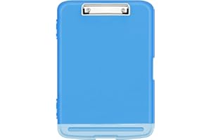 XHDA A4 Clipboard Storage Box with Separate Pen Compartment, Plastic Clipboard Folder A4 with Storage, Portable Clipboard A4 for School, Utility, Industrial Office