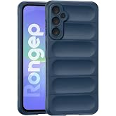Rongep Samsung Galaxy A56 i&ccedil;in Kılıf Matte-Blue Rugged Koruyucu Kalın Yapılı Kamera Y&uuml;kseltili A 56 Kılıf İ&ccedil;i S&uuml;et Dokulu Dar