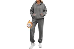 Yuson Girl Chandal Mujer Invierno Chánda Completo 2 Piezas Manga Larga Sudadera con Capucha y Pantalón Conjunto Dos Piezas Conjuntos Deportivos Fitness Jogging Ropa Deportiva