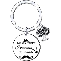 Porte-clé "Joyeux Noël Parrain" Cadeau De Noël Original