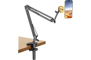 UGREEN Magsafe Handyhalterung Bett, Magnetisch Schwanenhals Handyhalter mit Metallringe, Verbesserter Stabiler Arm, Handy Ständer Kompatibel mit iPhone 17 16 15 14 13 12 Pro Max und Magsafe Hülle