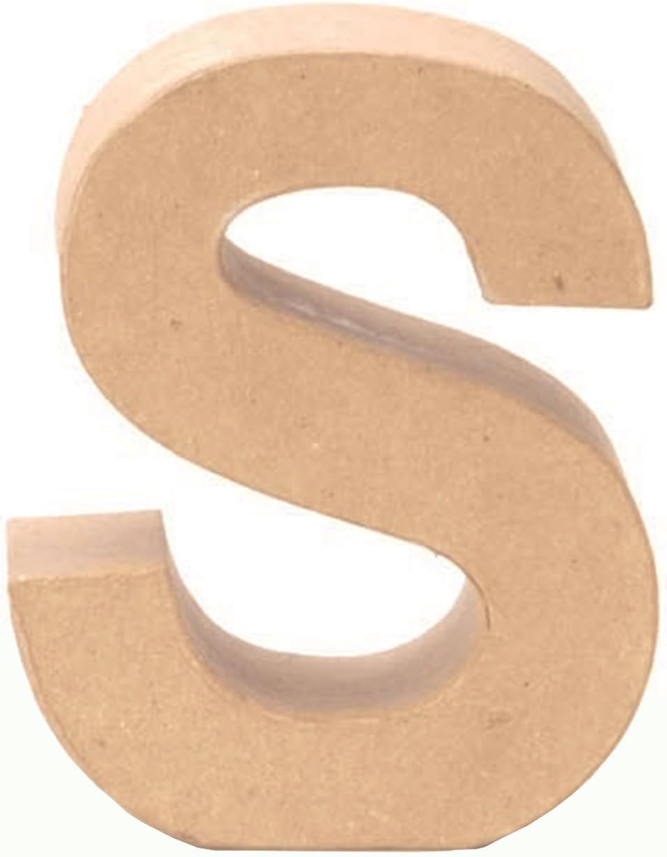GlorexCardboard Letter 'S' S Natural