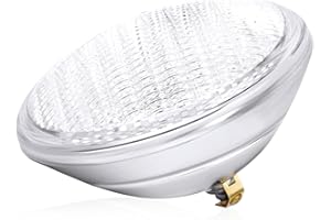 AHJ 36W LED Éclairage de Piscine PAR56, Lampe de Piscine Blanche, Lampe Piscine Etanche IP68, LED Pour Piscine, Projecteur 12V DC/AC [Classe énergétique E]