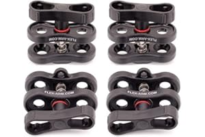 CLAMP CLIP BLOCCA SFERE BRACCI FOTOGRAFIA SUBACQUEA CONFEZIONE 4 PEZZI FLEX-ARM CP45EVO4PZ