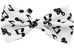 Zac's Alter Ego Fancy Dress Musical Notes Formal Bow Tie