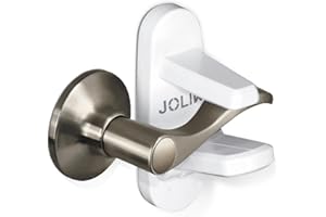 Jolik Ulepszone zamki do drzwi dla dzieci (2 sztuki) zamki dziecięce do drzwi i klamek Klej - bez wiercenia, bez śruby