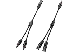 Y-Abzweig-Parallelverbinder Stecker Solar PV Kabel Solarpanel Kabelverbinder MMF/FFM Solar 1 zu 2 Abzweigadapter TRAMILY (1 Paar)