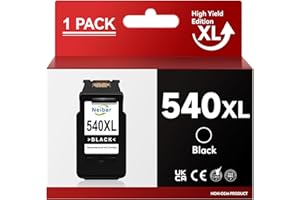 Neiber Czarny wkład atramentowy 540 XL, 540XL PG-540 PG-540XL zamiennik atramentu do Canon 540 wkłady atramentowe, do Pixma TS5150 TS5151, MG3650 MG3650s MG3250 MG4250 MG3150 MG3200 MG35000 MG225 0