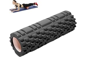 TRABAG Foam Roller Pilates, rullo pilates, Rullo Massaggio Muscolare, Foam Roller per Alleviare le Tensioni Muscolari, sulla Colonna Vertebrale e sulle Gambe