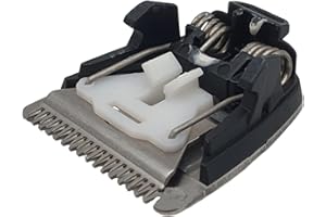 NaschLager Schermesser 422203632211 kompatibel mit Philips Series 3000 Bart-/Haarschneider, Trimmerkopf Ersatzklinge, DualCut, selbstschärfend, Edelstahl, Clip-Montage, für Barttrimmer