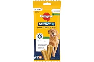 Pedigree DentaStix Daily Oral Care – Bâtonnets à mâcher pour grand chien – Pour une bonne hygiène bucco-dentaire – 10 sachets de 7 sticks