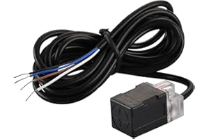 Heschen Plaza Inductivo Sensor de Proximidad Interruptor No Escudo Tipo PL-08P3 Detector Distancia 8mm 10-30VDC 200mA PNP NO+NC 4 Alambre