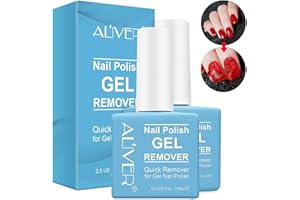 ELAIMEI 2 Pack Gel Nail Polish Remover, Professional Removes Soak-Off in 3-5 Minutes, Easily & Quickly, Don't Hurt Your Nails, No Need For Foil, Soaking Or Wrapping - 15ml
