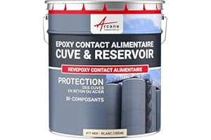 peinture alimentaire cuve béton ou acier contenant des aliments REVEPOXY CONTACT ALIMENTAIRE - 4 kg Blanc Crème - ARCANE INDUSTRIES