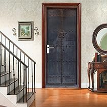 Adesivo Murale 3D Per Porte - Carta Da Parati Rimovibile 95x215cm, Effetto Scale Di Pietra - Foto 4