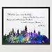 Dignovel Studios A3 Hogwarts Castle Quote Harry Potter watercolour illustration Art Print Friendship Quotes Nursery Kids Art Print Wedding Birthday Gift N382-Unframed