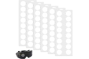 Sinbana 96uds Parches para Gafas de Tiro, Parches Translúcidos Gafas Tiro 2cm para Corregir el Estrabismo y Mejorar la Precisión en Caza