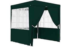 Festnjght 2x2 m Carpas Plegables Impermeables con 4 Paredes Carpa Protección UV Pergola Plegable Cenador Camping Cenadores para Jardin,Terraza,Exterior, Verde