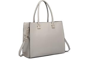 Miss Lulu Handtasche Damen Aktentasche Henkeltasche Unitasche Schultertasche Tote Bag Retro Elegant Groß…