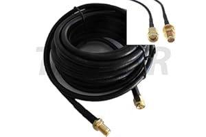 TKSTAR 2 x 10m (Twin) LTE 4G 5G Antenne RG58 Antennenkabel Verlängerungskabel Outdoor Dual Kabel Verlängerung Router SMA Stecker Buchse