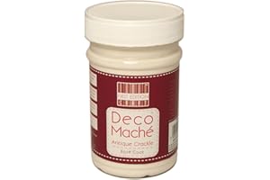 Trimcraft Decoupage Craft Glue-Antique Crackle Effect Base Coat, (2 Part System-Sealant & Varnish, Clear), 250ml