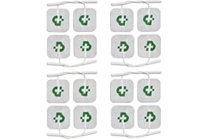 16 electrodos TESMED para electroestimulador mm. 40 x 40, universales, lavables, gel no necesario