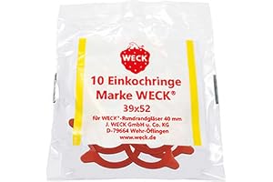 Weck 6 x 40 mm gummitätningar/ringar passar weck modeller 756 757 788 789