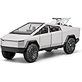Minniq STORE Tesla Cyber Truck Redbull 1:32 Model Car Exclusive Pull Back Metal Toy car with Openable Doors & Light Music Best Gifts Toys Kids (1:32 Tesla - Silver)