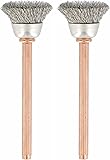 Dremel 531-02 Stainless Steel Brushes (2 Pack), 1/2"