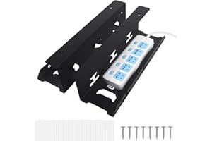 Auauraintt Raccogli Cavi Scrivania, 2 Pezzi Cable Management Desktopper, Canalina Passacavi Senza Forare, Organizer Cavi per Ufficio e Casa