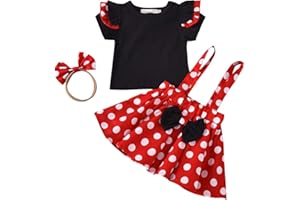 Verve Jelly Gonne per neonate Set Tuta per bambini Abiti pasquali Camicia a maniche corte + Gonna con reggicalze con fascia per la testa Abito estivo