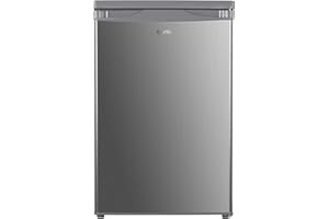 Igenix IG355X Freestanding Under Counter Freezer with 4 Large Drawers, Reversible Door, 91 Litre Freezer Capacity, 55 cm Wide, Inox