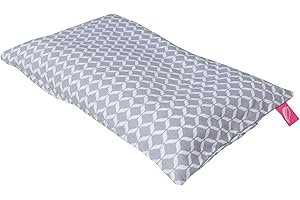 Motherhood Kinderkopfkissen 35x40cm -Öko Tex Standard 100 - inkl. abnehmbarem Bezug aus 100% Baumwolle - grau Classics, 049/138, 30 x 45 cm