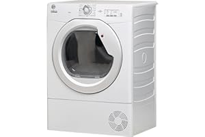 MYCHOICE Hoover HLEV8LG 8kg Vented Tumble Dryer, White, LED Display