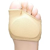 SUEFOR forefoot pads for pain relief hallux valgus support for bunion forefoot Sleeve pads, metatarsal pads for men and women