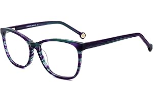 FERAVIA Fashion Glasses Women Clear Lens Butterfly Non Prescription Glasses Frame Stylish Spectacles Acetate Eyewear