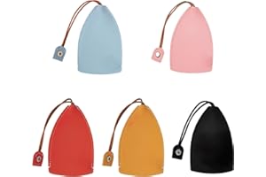 Lotbun 5 unidades para llaves, organizador de llaves 5 Colors, Bolsa Llaves Cuero Estuche Llaves, para hombre mujer decoración del coche funda para llave de coche