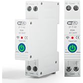 Jadeshay Tuya WiFi Smart Circuit Breaker, 1P 63A 230VAC WiFi Switch with 3 Timing Modes, Compatible with Remote Control via T